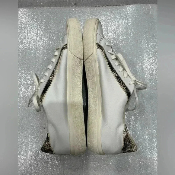 [W9M/M7M]Madewell Sidewalk Low-Top Sneakers in Snake  Embossed Leather - Picture 4 of 11